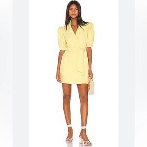 Song of Style Revolve‎ Cadence Mini Dress I’m Citrus Yellow Size S